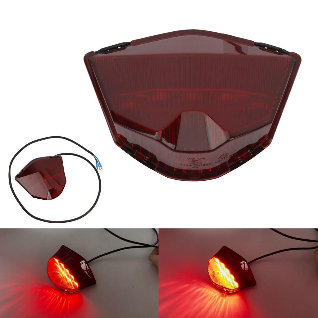 Motorcycle Safety Lighting Signal Brake Tail Light with High Efficiency Easy Installation for Improved Aesthetic Appeal