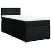 VidaXL Bed Slat Base with Mattress Black 90x200 Cm Fabric 3286558