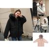 Premium Women Short Warm Coat With Hoodies For Cozy Winter Parkas Fashion