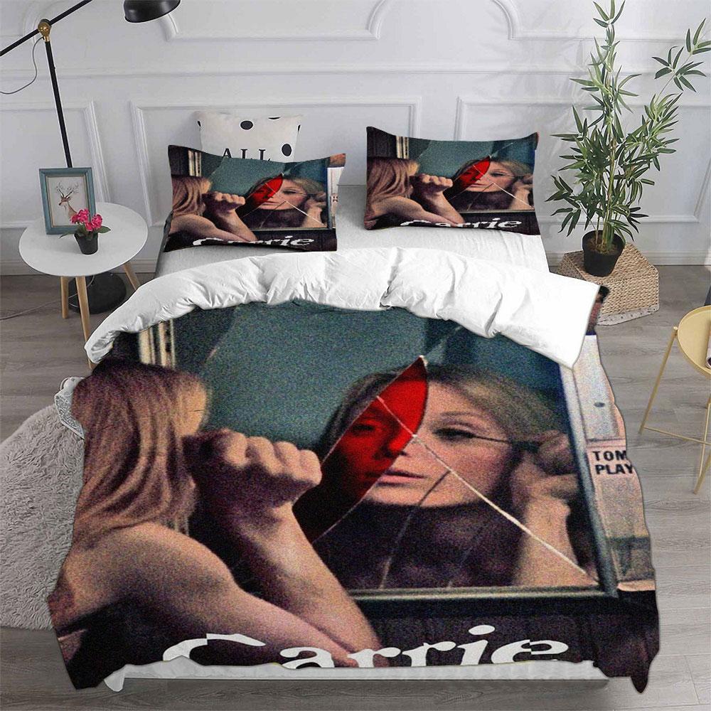 Carrie (1976) Bedding Sets Soft Bed Cover Comforter Duvet Cover Pillow Case 2-3 Pieces Sets Kids Adult Bedroom Decoration