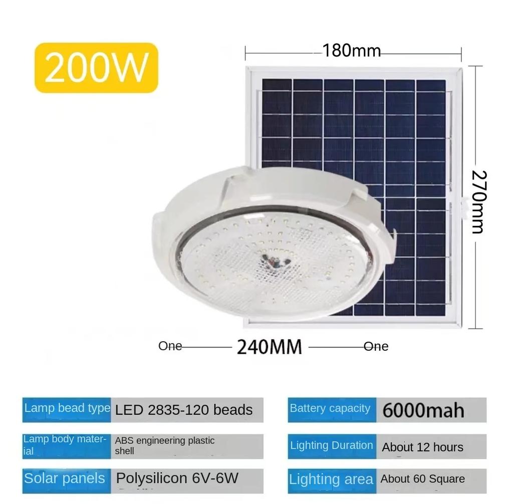 Solar lights Indoor Home Top Ceiling House Outdoor Garden pandent light Panel Lamp Fixture For Corridor Garden Living Room