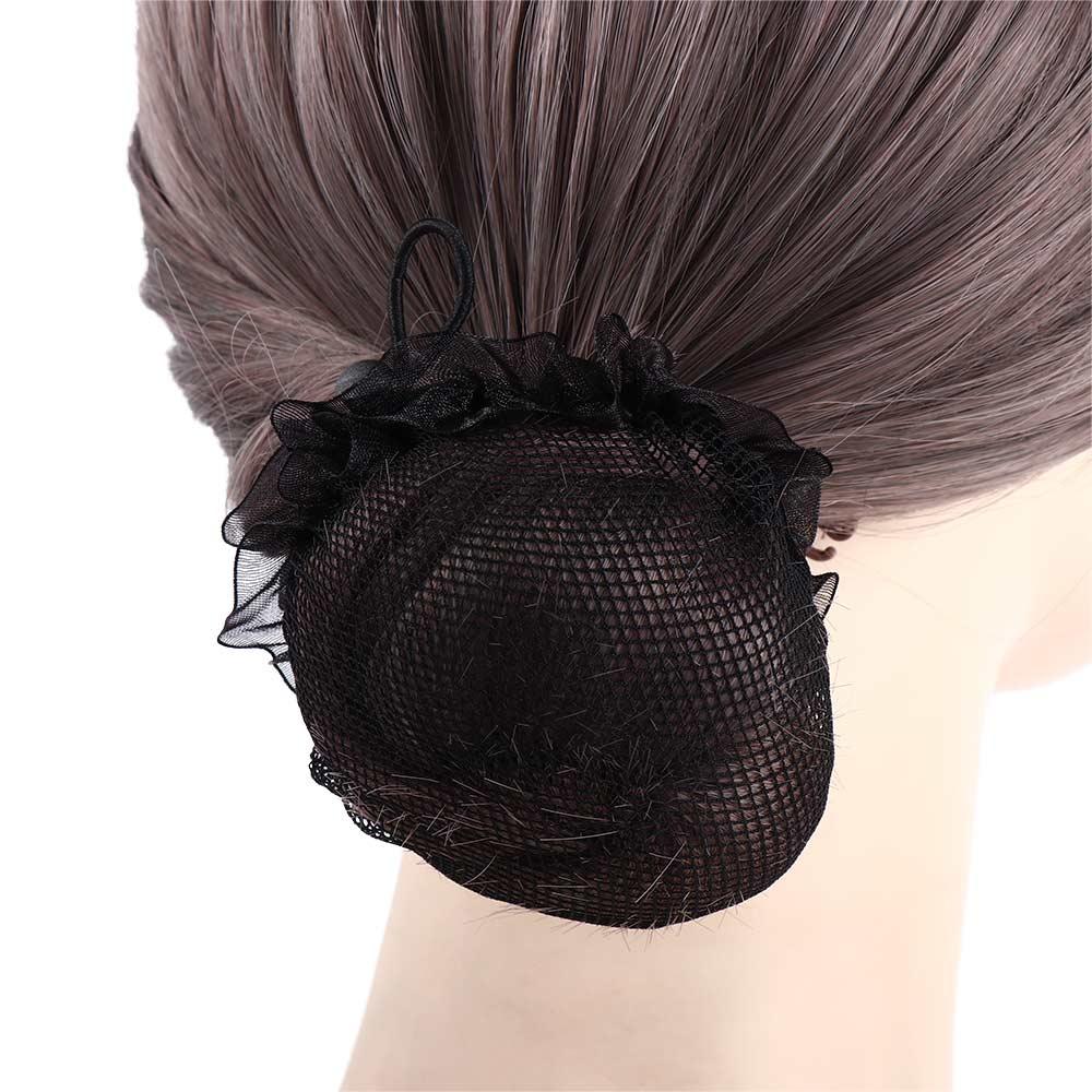 Adjustable Lace Hairbands Hair Holder Girls Drawstring Snoods Ponytail Holder Ballet Bun Hair Nets