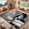Tappeto di Cristallo Vellutato Personalizzato Elvis Presley, Tappeto Morbido Antiscivolo con Testo Nome Personalizzato per Soggiorno Camera da Letto