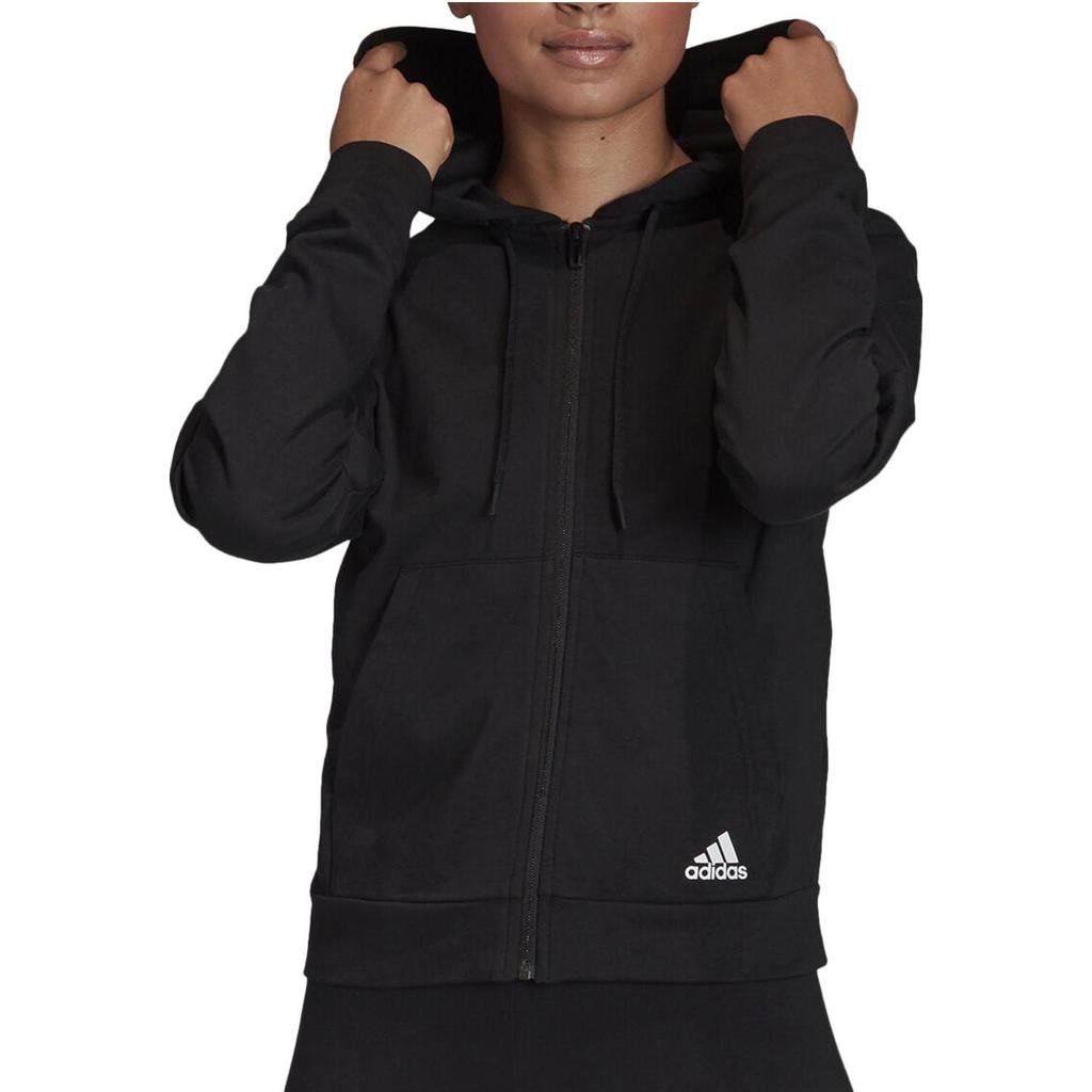 adidas Kapuzen-Freizeit-Sportjacke Damenjacke Schwarz FL4094