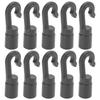 10Pcs Kayak Canoe Bungee Shock Cord Hooks Plastic Cord Rope AntiCorrosion Hooks for Boat