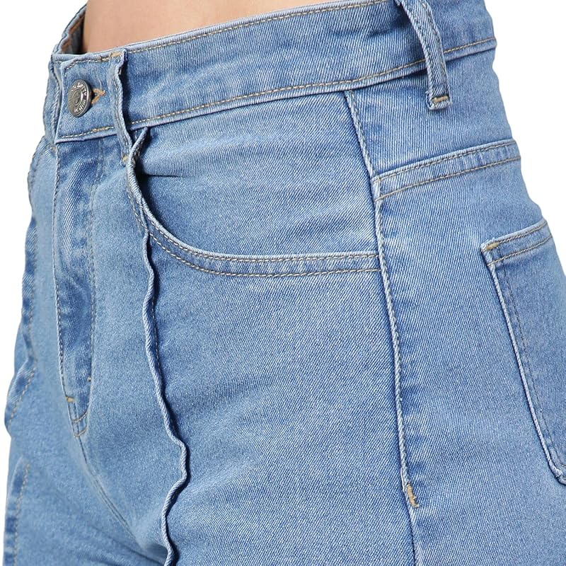 KOTTY Womens High Rise Cotton Lycra Solid Jeans 30