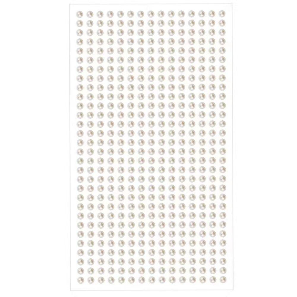 Self Adhesive Flatback Pearl Stickers Limitation Pearls Eyebrow Eyeshadow Decals Hair Face Makeup