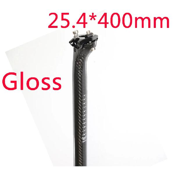 

New Mountain Road bicycle 3K Full Carbon Fibre Bicycle seatpost carbon bike seatpost MTB bike parts 25.4/27.2/30.8/31.6*350mm 25.4x400mm