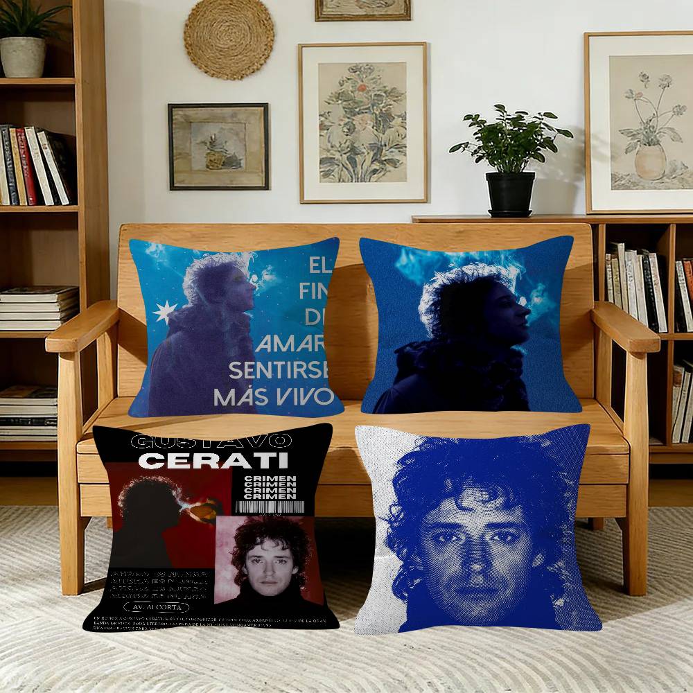Singer G-Gustavo Cerati Personalized Pillow Dust Cover Bedroom Kids Party Decoration Pillowcase Birthday Children Gift