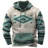 Men S Casual Street Style 3d Digital Print Hooded Sweatshirt