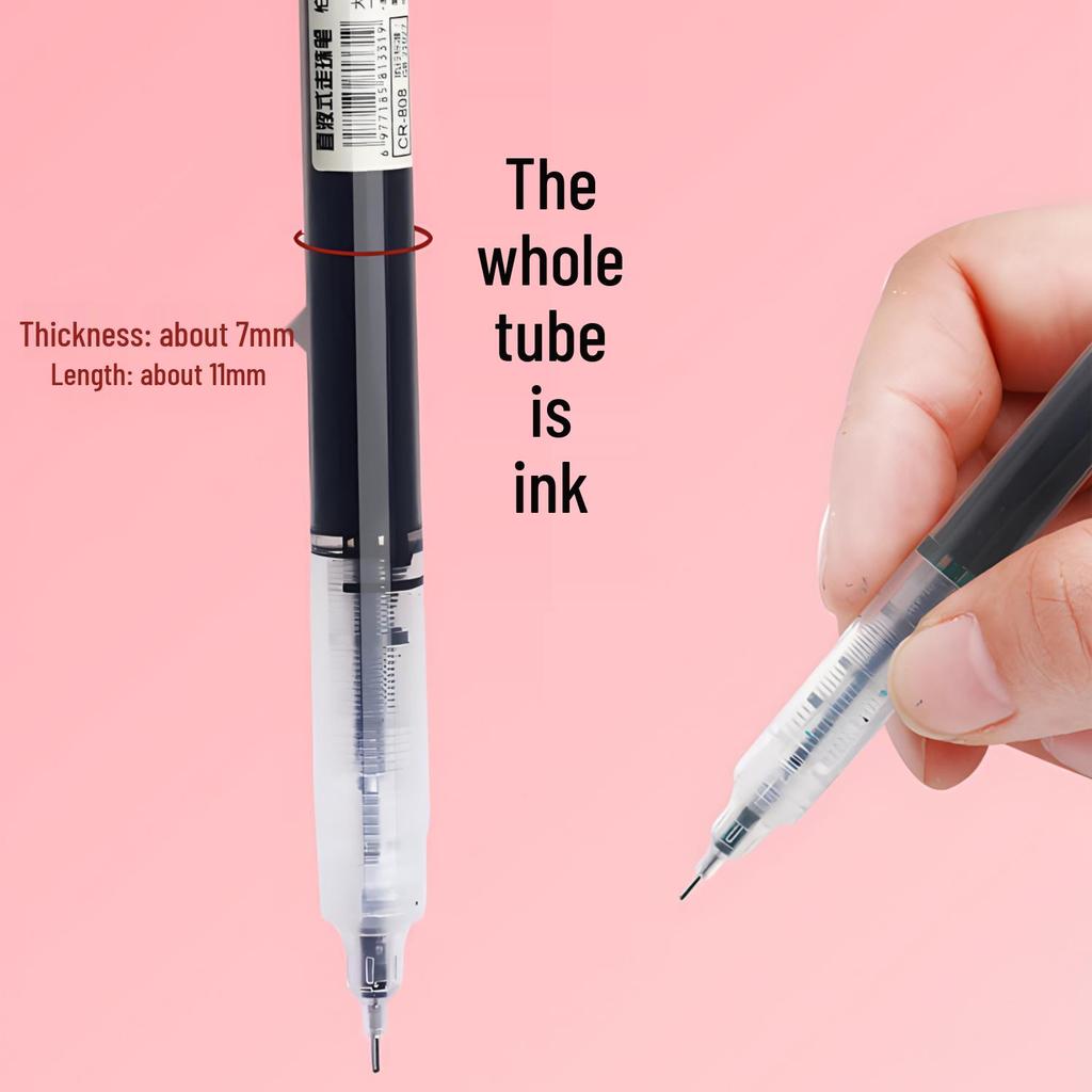 Quick-Drying 0.5 Rollerball Pen Set: Neutral & Colored Pens for Students, Ideal for Marking Key Notes