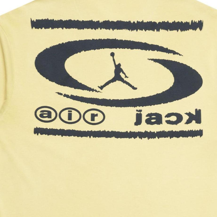 Jordan X Travis Scott Air T-Shirt Celery Men Streetwear DZ5514-308