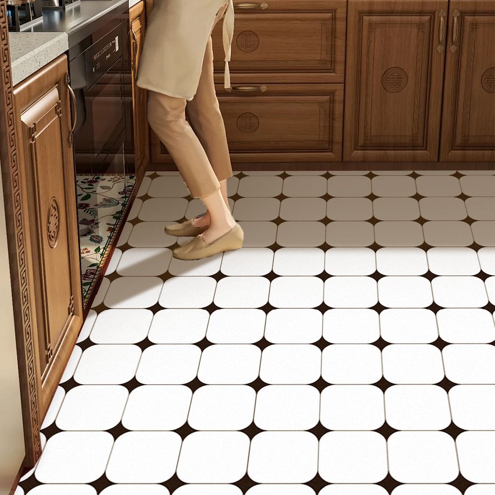 Kuchyňská podložka na podlahu Protiskluzový Koberec odolný proti oleji Pvc Kůže Vodotěsné Podložky pod nohy Dlouhý pruhovaný koberec Moderní styl Domácí dekorace Koberce