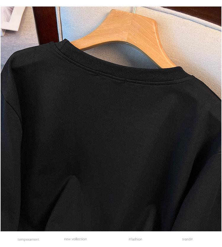 Autumn Loose Hoodie, Large Sizes 200/300/350 Jin, Bust 150/160/170, Model 6071