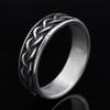 Trendy Titanium Steel Braided Ring for Men and Women Minimalist Fashion Jewelry
