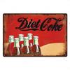 Carbonated Soda Drinks Tin Sign Shabby Vintage Decorative Plaque Wall Decor Bar Home Decor Iron Plate Painting Poster Art Sig