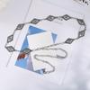 Songhua Stone Inlaid Silver Women'S Chain Ethnic Style Waist Chain Women'S Decorative Fine Belt Women'S Dress