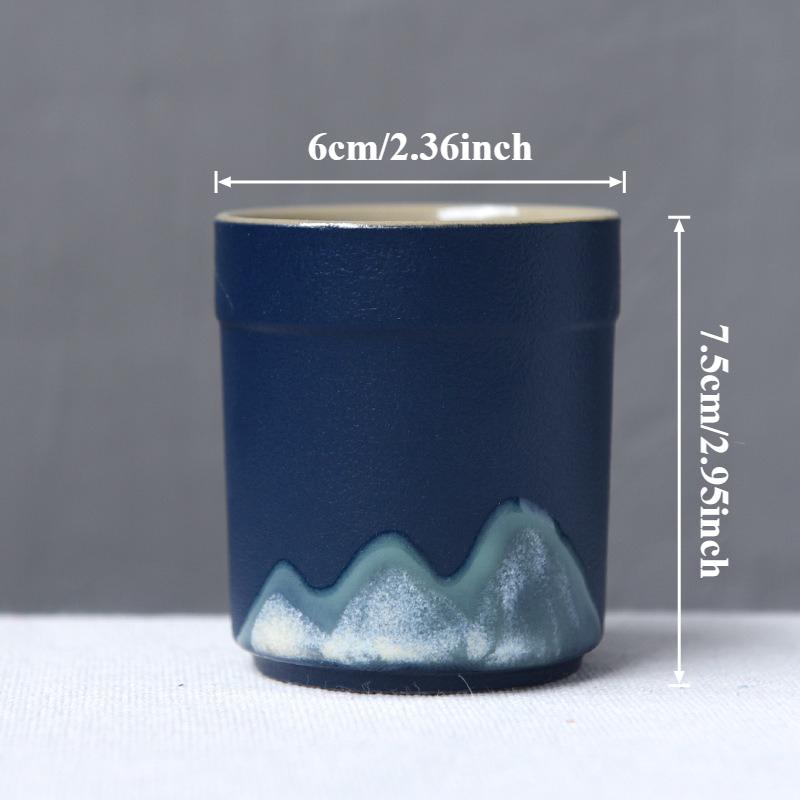 128ml New Handmade Rough Ceramic Tea Coffee Cup Japanese Vintage Style Mug for Kung Fu Tea/Sake & Daily Coffee Cup Ceramic Cup