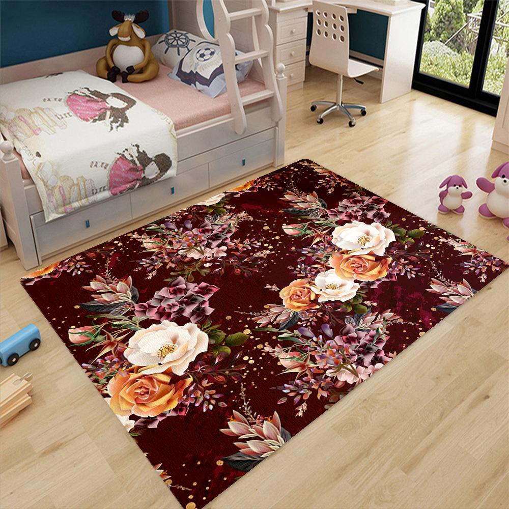 Room comfort rugs children's rugs bathroom floor mats home floral elements living room coffee table bedroom floor mats