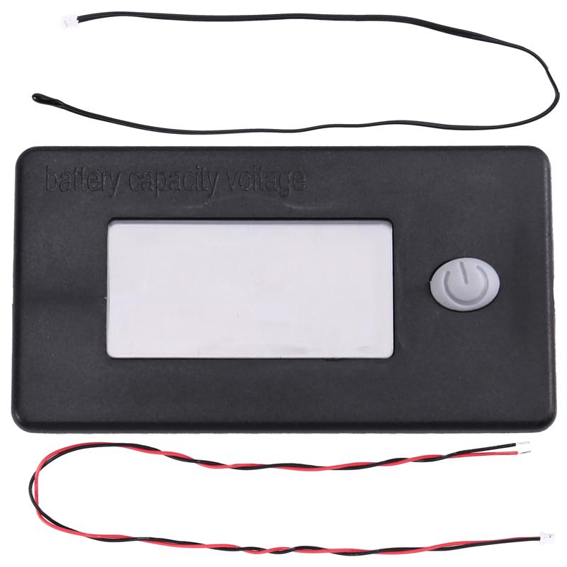 Golf Cart For Rv Vehicle Battery Meter LCD Display Volt Meter 10-100V Voltage Indicator Temperature Gauge For Cars Yacht