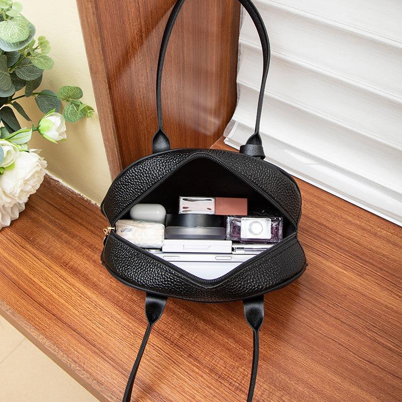 New handbag lychee pattern simple and fashionable shoulder women's bag mobile phone bag