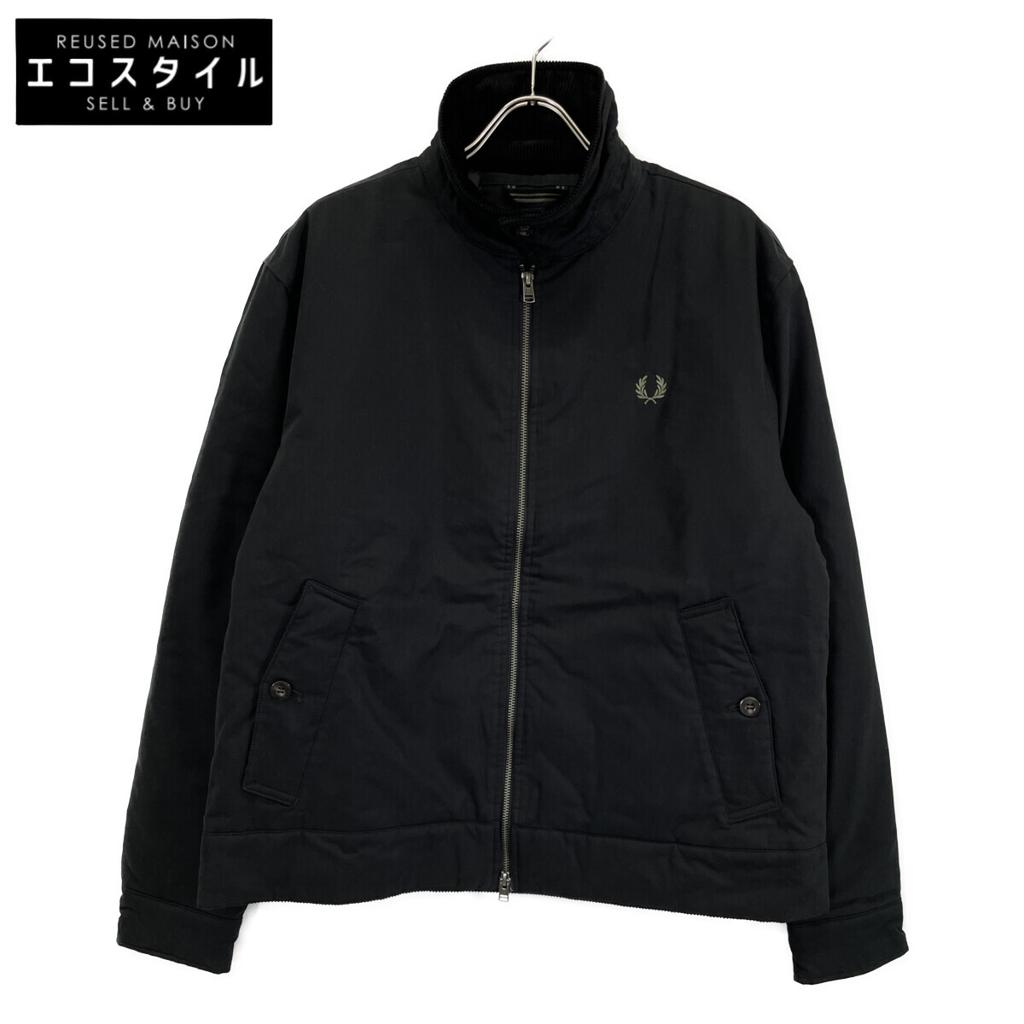 Fred Perry J8535 Black Cotton Caban Jacket Jacket L blackUsed