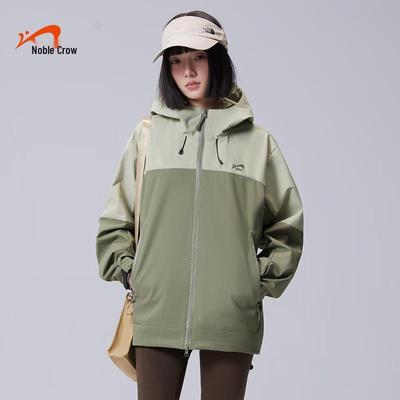 Guirenniao Unisex Hooded Water-Repellent Jacket