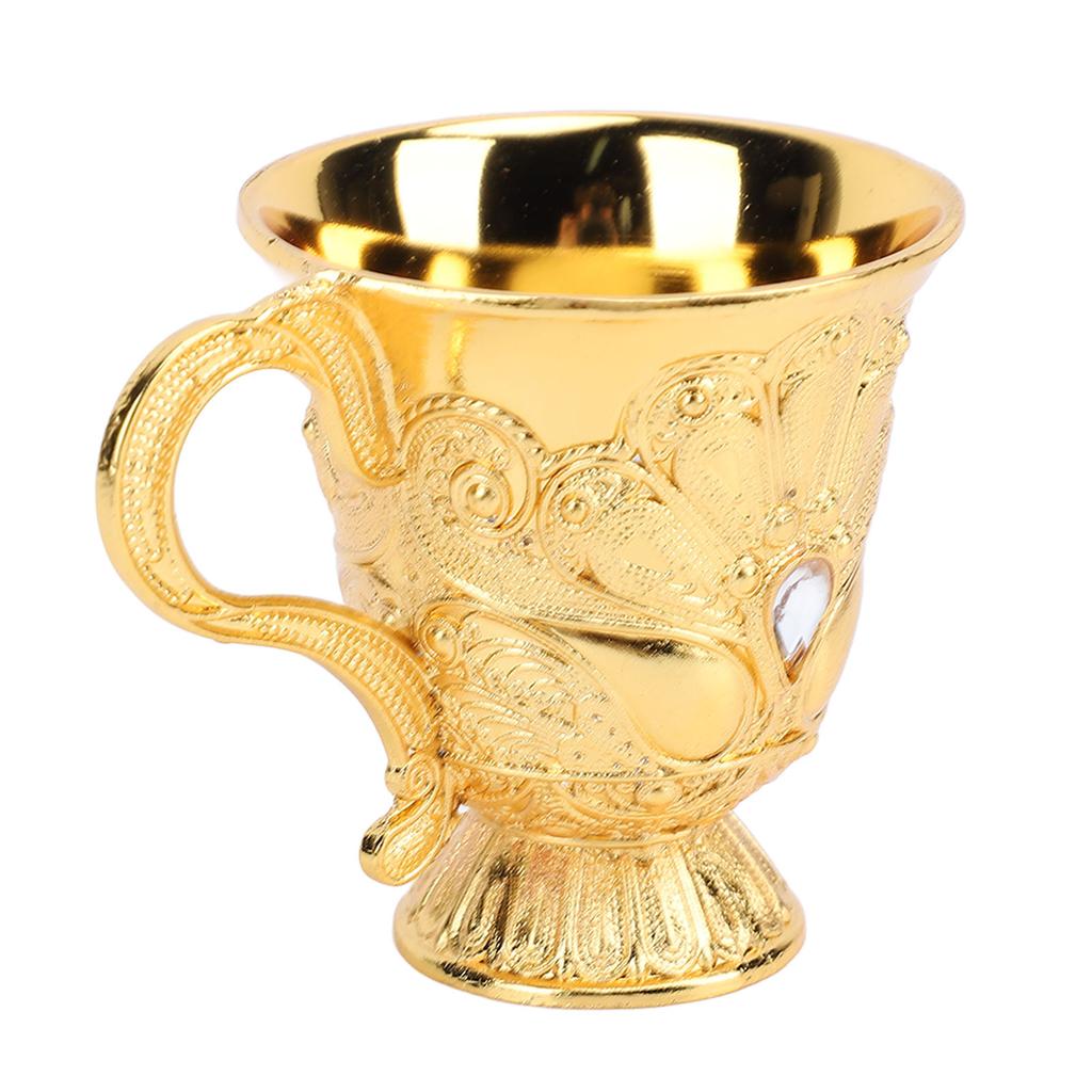 Retro Wine Glass Metal Multi Functional Decorative Shot Glass Wine Chalice for Bar Display Cabinet