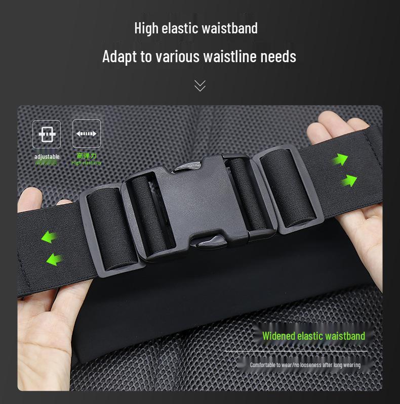 Men's Multifunctional Sports Waist Bag with Phone and Water Bottle Holder - Large Capacity, Wear-Resistant