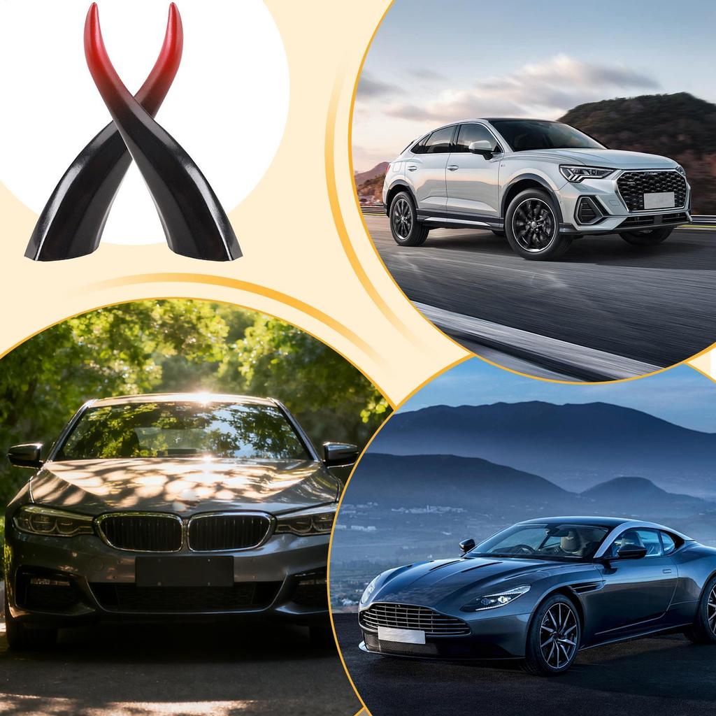 Car Roof Dragon Horn 2 Pieces Dragon Horn Car Exterior Modification Vehicle Roof Decoration For SUVs RVs Trucks Road Trips