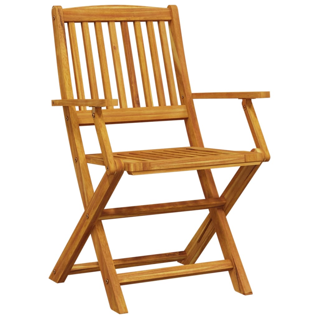3 Piece Foldable Bistro Set Solid Acacia Wood