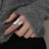 Niche Design Irregular Adjustable Wide Band Ring for Women: Simple, Versatile, Fashionable, and Heavy Work Index Finger Accessory.