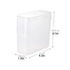 Clear Plastic Refrigerator Storage Box with Hinged Lid and Latch, Refrigerator Side Door Storage Box, Portioned Cheese Slice Box
