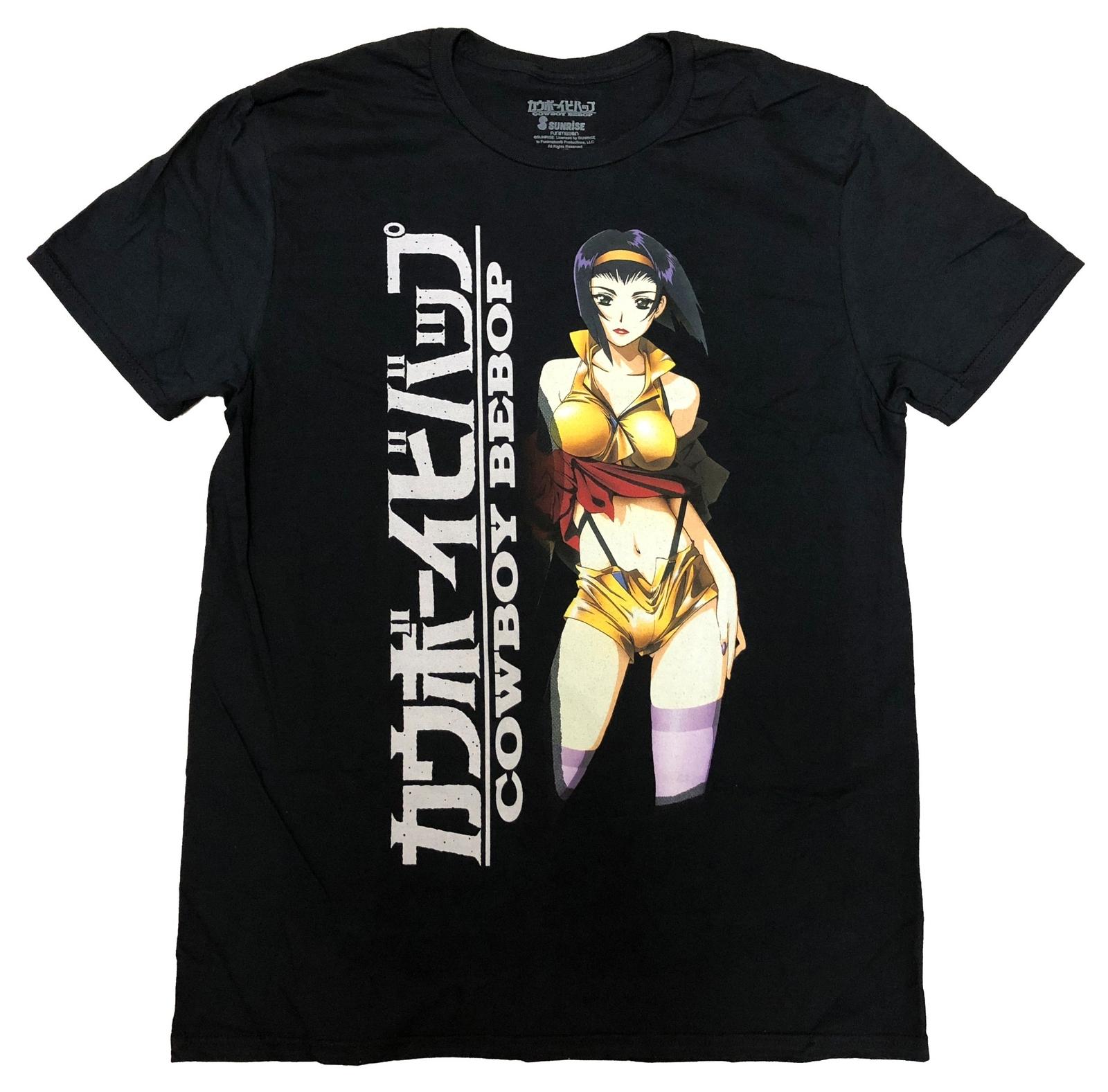 Cowboy Bebop Logo With Faye Anime Adult T-shirt XXXXL