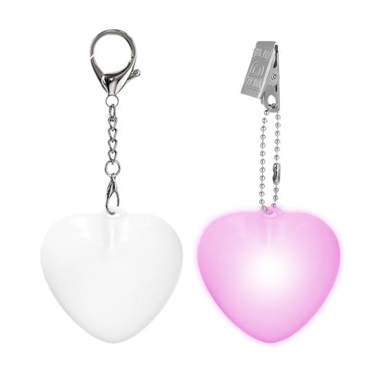 Dokunmatik ve Hareket Sensörlü Kalp Şeklinde Çanta Lambası USB Şarjlı Otomatik LED Işıklı Mini El Feneri Çantalar Cüzdanlar Anahtarlıklar Kompakt Kalp Tasarımı