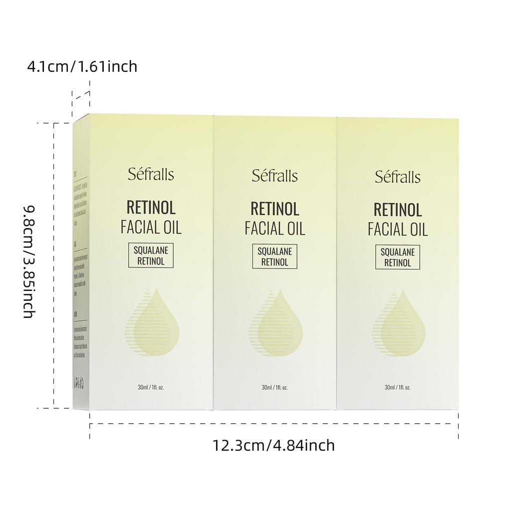 Customizable and Wholesale Retinol Facial Essence Oil 30ml*3 Deep moisturizing  essence oil  tender and smooth Face Skin care Oil