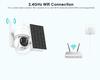 iCSee Solar-Powered PTZ Wireless Security Camera with Battery Monitor