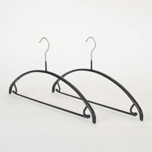 MAWA German No-Slip Hangers, Universal 42U, for Setups, Medium Size, Black, Set of 20, 10-Year Warranty