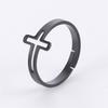 Cazador 2026 Trend Cross Ring Gold Color Open Finger Rings for Women Christian Jesus Stainless Steel Jewelry Friends Gifts New