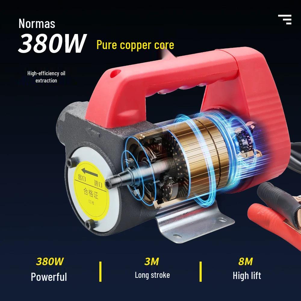 Diesel Oil Pump: Remote-Controlled, Self-Priming Electric Pump, 12V/24V/220V, High Power, Pure Copper