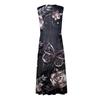 Damska długa sukienka Maxi Sukienka Casual Dress Letnia swobodna sukienka bez rękawów z dekoltem w szpic Boho z obniżoną talią i nadrukiem