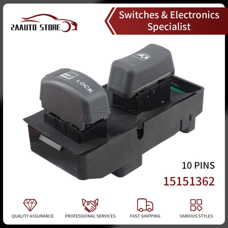 15151362 Power Car Window Lifter Button Switch For Chevrolet Blazer Suburban Tahoe C1500 C2500 C3500 K1500 Isuzu Hombre GMC S-15