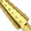 3-13mm titanbeschichteter Sechskantgriff Stufenbohrer Gold Pagodenbohrer Multifunktions-anisotroper Bohrlochschneidwerkzeug