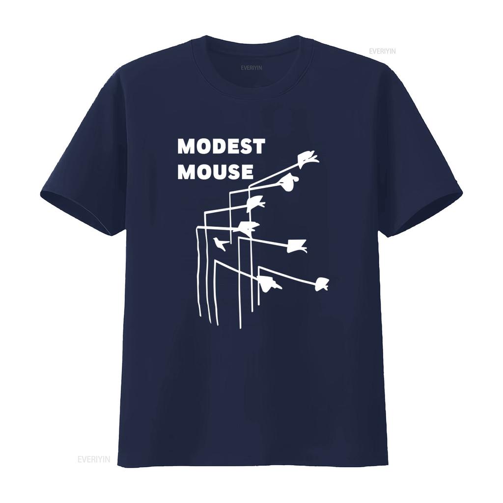 Modest Mouse T Shirt Black Album Cover Print for Music Fans Retro Style vintage Washed Slightly Casual fashion Unisex