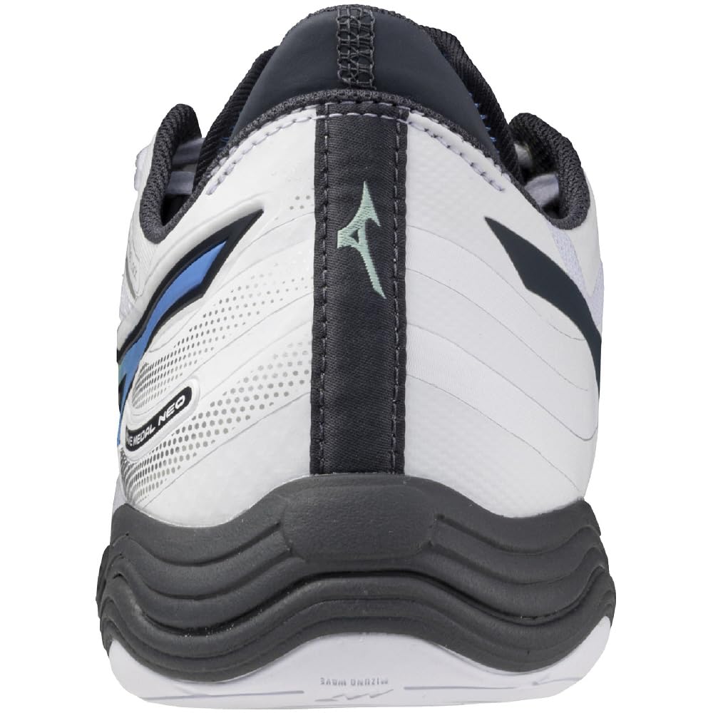 Mizuno Table Tennis Shoes Wave Medal NEO Stability Cushioning Resilience Indoor Gymnasium White X Green X Dark Gray Cm 2E 25.0