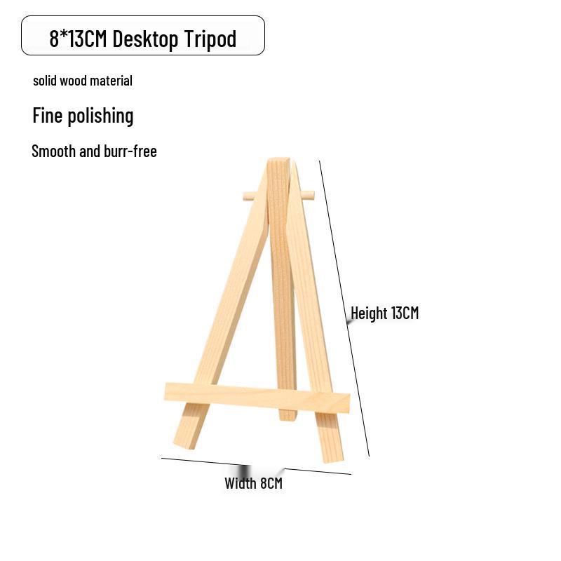 Mini Șevalet de Birou din Lemn pentru Cadru de Afișare Pictură în Ulei Numerotată pentru Copii