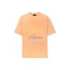 WE11DONE Barrage Logo Print Round Neck Short Sleeve T-Shirt Unisex Tops Orange WD-TT8-20-099-U-OR
