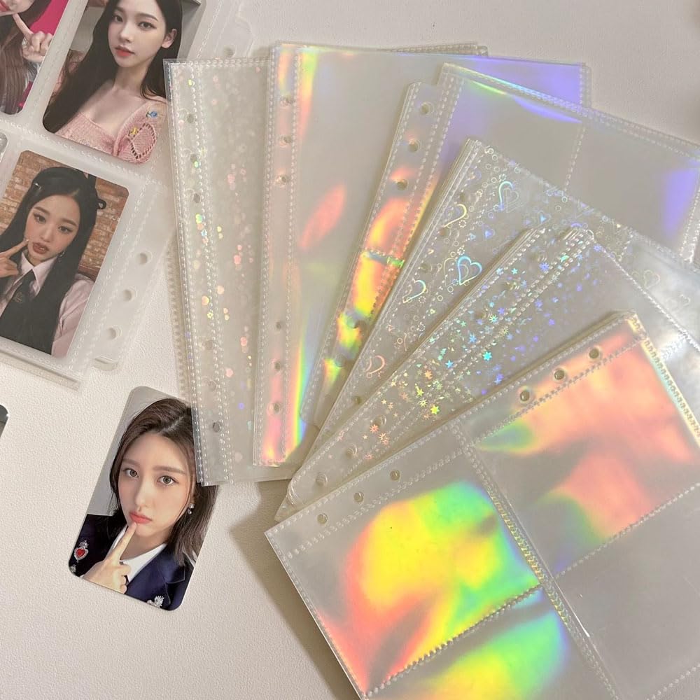 Clear Pocket File Binder Planner with Transparent Ideal for Storing Business and with Masking Tape Perfect for Adult Sticker Collection Binders 20