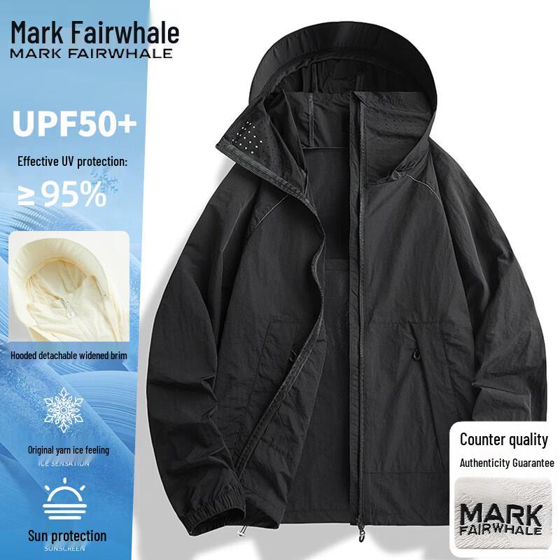 Mark Fairwhale Men s Hooded Lightweight Sun Protection Jacket M