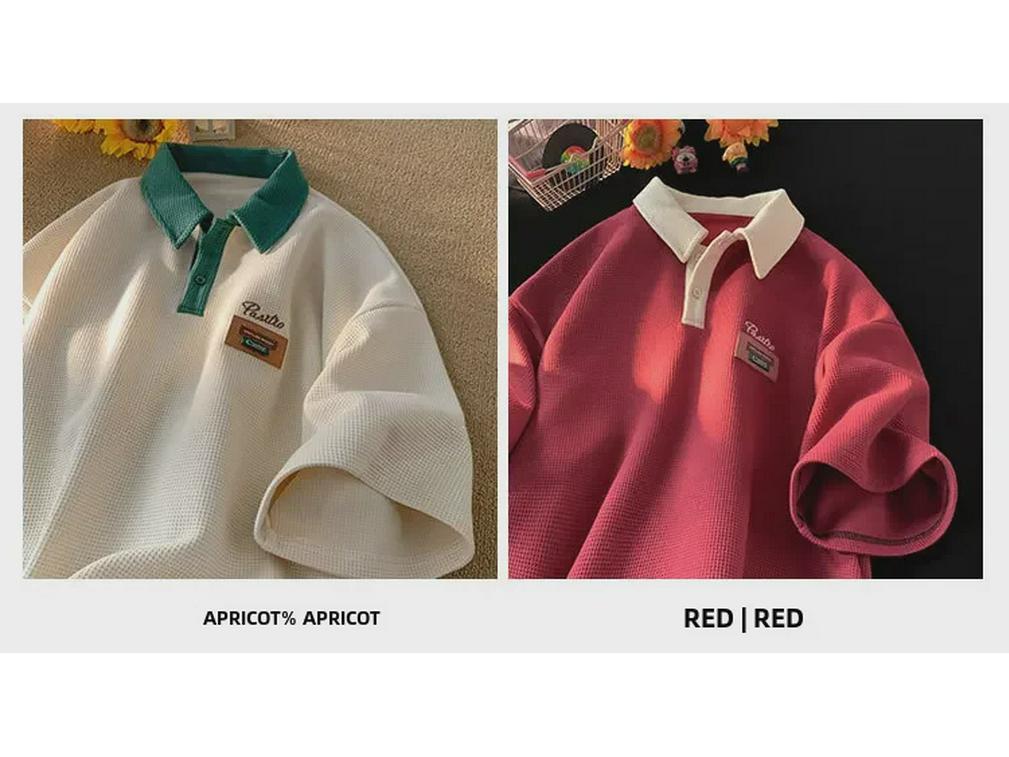 Men's Summer Retro Polo Short-Sleeved Cotton T-Shirt